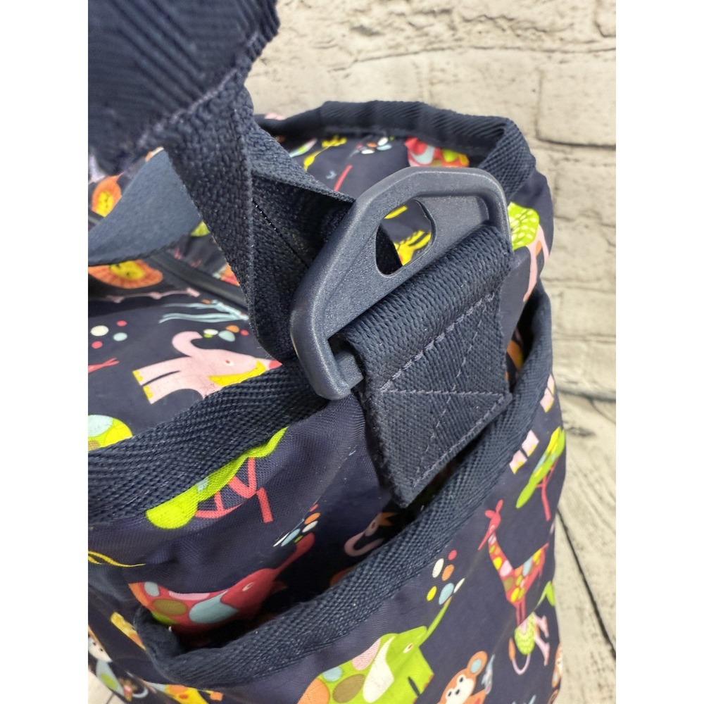 Le‎ Sportsac Ryan Baby Bag Navy Zoo Animals Large *MISSING SHOULDER STRAP* - Picture 3 of 12